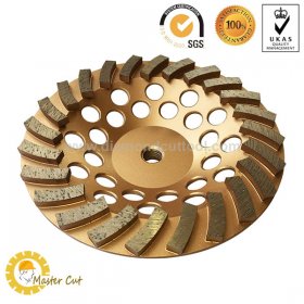 24 teeth 7 inch turbo diamond cup grinding wheel for concrete and stone