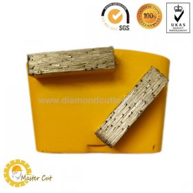 Double bar HTC easy change diamond grinding shoe plate for concrete