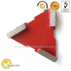 Customize Triangle metal bond diamond grinding plate disc for concrete floor