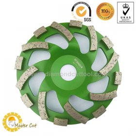 5 inch angle grinder spiral diamond grinding wheel for European market