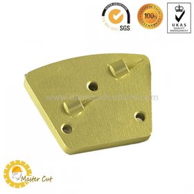 Trapezoid metal bond 2 quarter round M6 PCD grinding plate for Innovetech