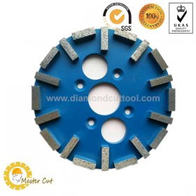 Fast grinding 10" metal bonded diamond grinding plate for concrete